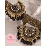 Shiny And Colorful Diamond Shape Jhumka Earrings