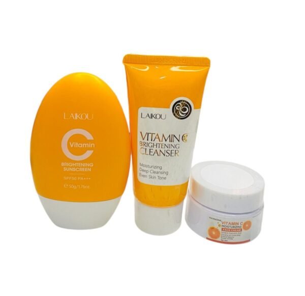 Sunscreen, Brightening Cleanser And Moisturising Cream