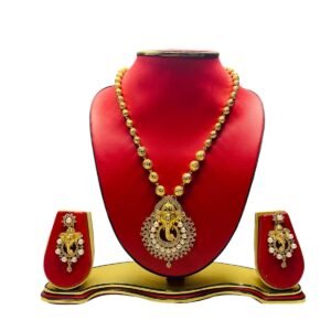 Temple God Ganesh Design Necklace