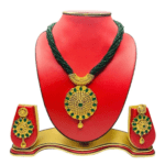 Nepali Hydro Pote Traditional Necklace With Earrings Set
