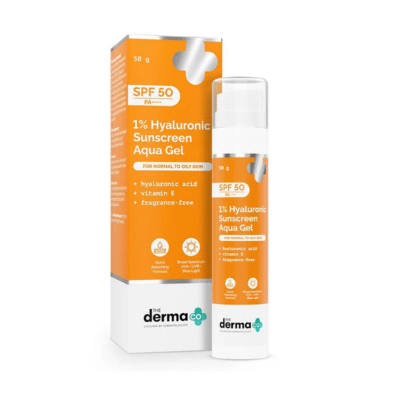 the derma co 1 hyaluronic sunscreen.