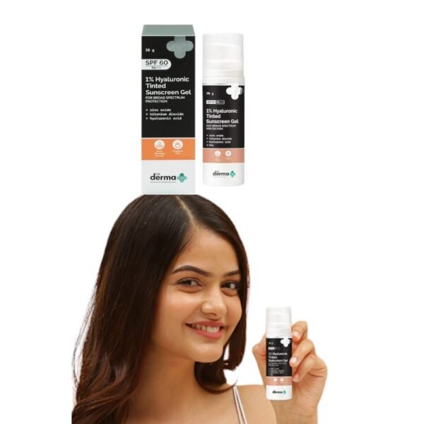 The Derma Co 1% Hyaluronic Tinted Sunscreen Gel