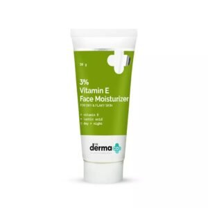 The Derma Co 3% Vitamin E Moisturizer With Vitamin E & Lactic Acid.