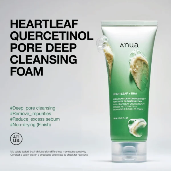 ANUA Heartleaf Quercetinol Pore Deep Cleansing Foam 150ml