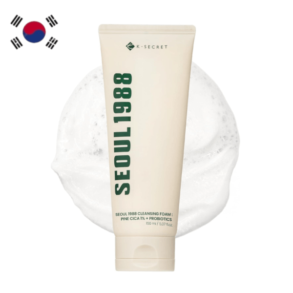 K-Secret SEOUL 1988 Cleansing Foam: Pine Cica 1% + Probiotics 150ml